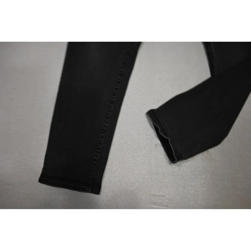 Lucky Brand 410 Athletic Straight Jeans Mens 40x32 Black Denim Excellent